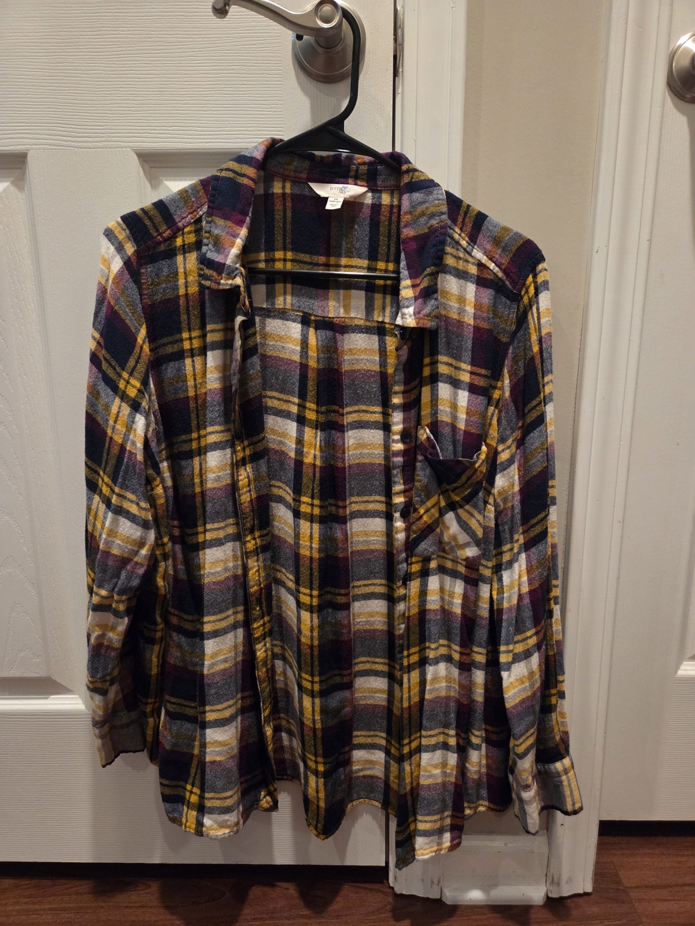 Terra & Sky Plaid Shirt in Purple, Yellow, Black